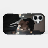 Mysteriöser Mann im Anzug bei Nacht - Kinofilm iPhone 16 Hülle (Rückseite (Horizontal))