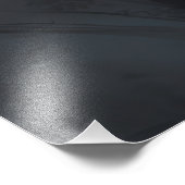 Mysteriöser Mensch und Blume Fotodruck (Ecke)