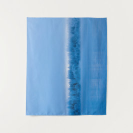 Mysteriöser Nebel über den verschneiten See Bohinj Wandteppich