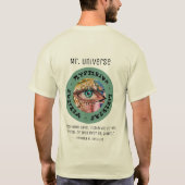 Mysteriöser psychedelischer Retro-T - Shirt (Rückseite)