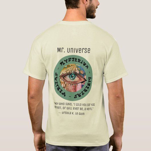 Mysteriöser psychedelischer Retro-T - Shirt (Rückseite)