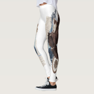 Mysteriöser Raven Collage - Vintag und futuristisc Leggings