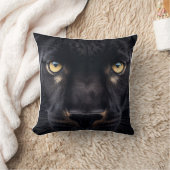 Mysteriöser Schwarzer Panther Kissen (Decke)