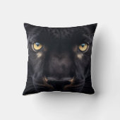 Mysteriöser Schwarzer Panther Kissen (Rückseite)