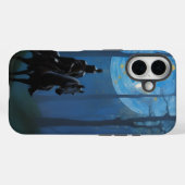 Mysteriöser Schwarzer Ritter im Mondlichtwald Case-Mate iPhone Hülle (Rückseite (Horizontal))