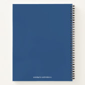 Mysteriöser Schwarzer Ritter im Mondlichtwald Notizblock (Rückseite)