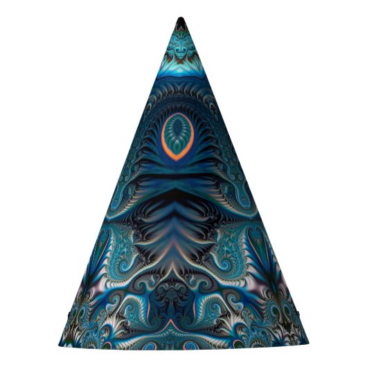 Mysteriöser Space Mandala All Seeing Eye Wizard Partyhütchen (Vorderseite)
