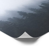 Mysteriöser Wald im Nebel Poster (Ecke)