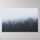 Mysteriöser Wald im Nebel Poster (Vorne)