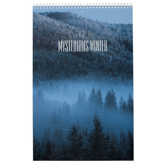 Mysteriöser Winterlandschaftskalender Foto Kalender (Titelbild)