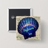 Mysteriöses Abzeichen mit Muschel Button (Vorne & Hinten)