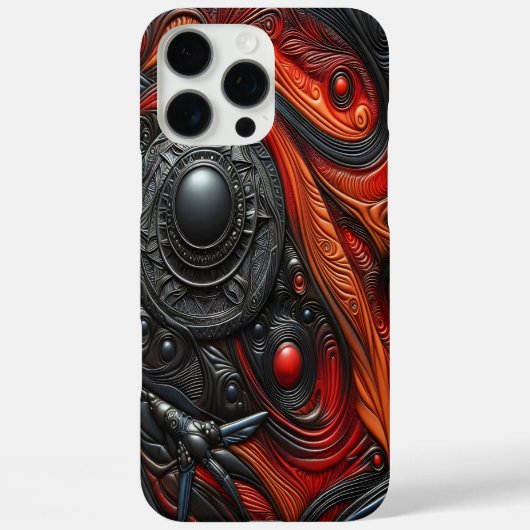 Mysteriöses Alien unter einem kosmischen Wirbel Case-Mate iPhone Hülle (Rückseite)