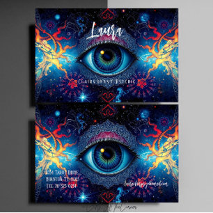 Mysteriöses Auge Mandala Clairvoyant Psychisches M Visitenkarte