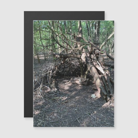 Mysteriöses Baumagazin Magnetkarte (Vorne/Hinten)