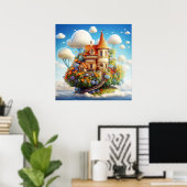 Mysteriöses Blumenschild Poster (Heimbüro)