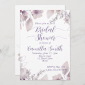 Mysteriöses Brautparty des Blumengartens Einladung (Vorne/Hinten)