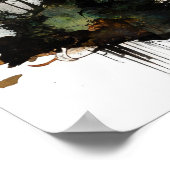 Mysteriöses dunkles Waldwasser Poster (Ecke)