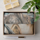 Mysteriöses Gothic Paris Gargoyle Decoupage Seidenpapier (Geschenk)