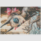 Mysteriöses Gothic Paris Gargoyle Decoupage Seidenpapier (Vorderseite)