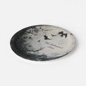 Mysteriöses Halloween Night Custom Pappteller (Schrägansicht)