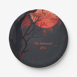 Mysteriöses Halloween Night Custom Pappteller