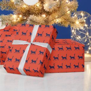 Mysteriöses Katzenwackelpapier Geschenkpapier