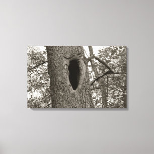 Mysteriöses Loch (Sepia) Leinwanddruck