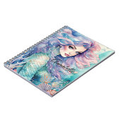 Mysteriöses Mermaid Spiral Foto Notebook Notizblock (Linke Seite)