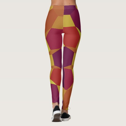 Mysteriöses Muster Leggings (Rückseite)