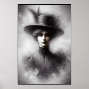 Mysterioses Porträt einer Frau aus der viktorianis Poster