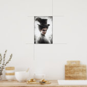 Mysterioses Porträt einer viktorianischen Frau in Poster (Küche)