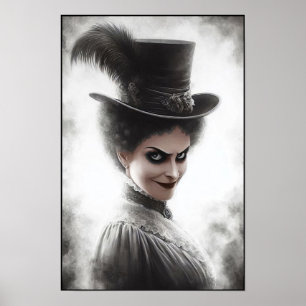 Mysterioses Porträt einer viktorianischen Frau in Poster