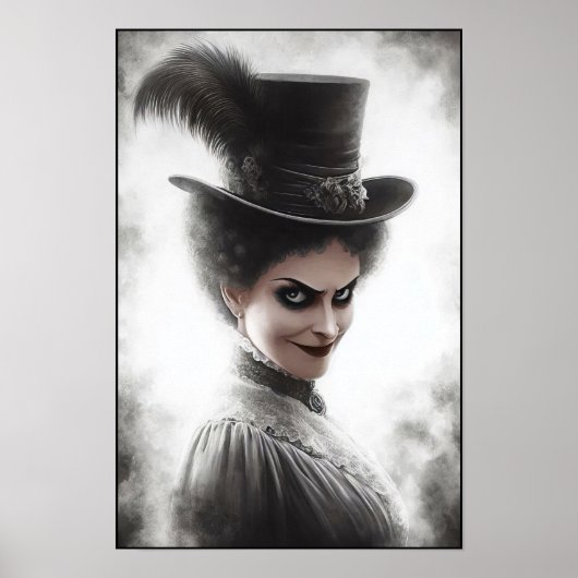 Mysterioses Porträt einer viktorianischen Frau in Poster (Vorne)