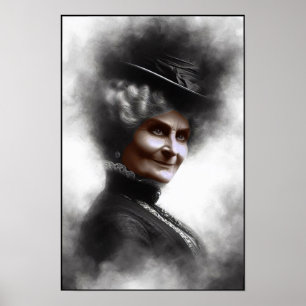 Mysterioses Porträt einer viktorianischen Frau in Poster