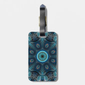 Mysteriöses Raummandala Gepäckanhänger (Rückseite vertikal)