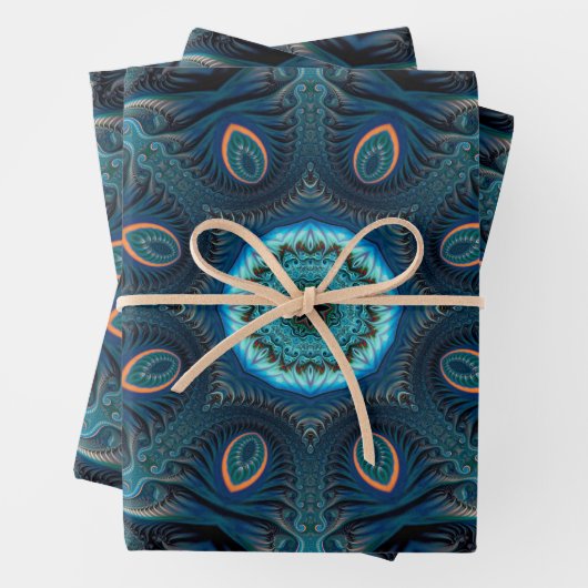 Mysteriöses Raummandala Geschenkpapier Set (Beispiel)