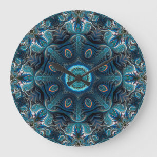 Mysteriöses Raummandala Große Wanduhr