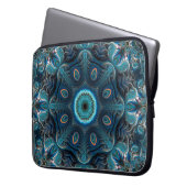 Mysteriöses Raummandala Laptopschutzhülle (Vorderseite Links)