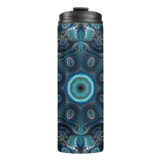 Mysteriöses Raummandala Thermosbecher (Vorderseite)