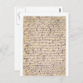 Mysteriöses Schreiben (Jiddisch?) Postkarte 1902 (Vorne/Hinten)