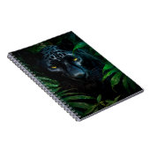 Mysteriöses Schwarzes Panther Jungle Wildlife Desi Notizblock (Rechte Seite)