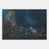 Mysteriöses Twilight Portal, Mystic Floral Fantasy Geschenkpapier Set (Vorderseite 2)