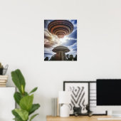 Mysteriöses UFO Poster (Heimbüro)