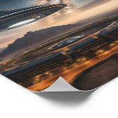 Mysteriöses UFO Poster (Ecke)
