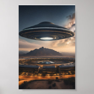 Mysteriöses UFO Poster