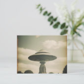 Mysteriöses UFO Postkarte (Stehend Vorderseite)
