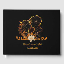Mysteriöses und stilvolles Design in Gold und Schw