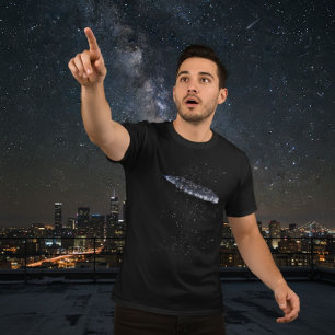 Mysterious 3i Atlas Raumschiff Kosmisch Dunkel T-Shirt