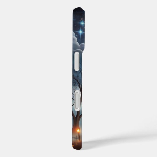 Mysterious Black Cat Halloween Phone Case (Rückseite / Rechts)