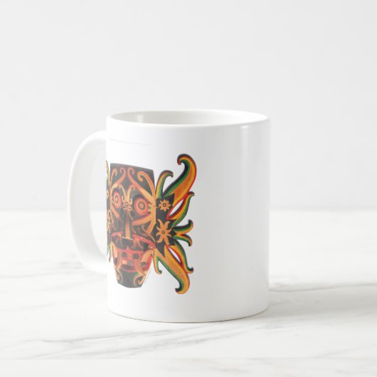 MYSTERIOUS BORNEO KAFFEETASSE (Vorderseite Links)